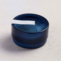 Bougie parfumée Maison Berger Voyager, pot en verre bleu profond