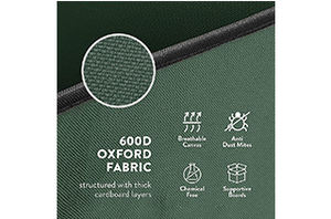 High Quality Customized <b>Christmas</b> Ornament Storage Box Holiday Red Multipurpose Non Woven Fabric Detachable Lid Most Popular - Product Image 4