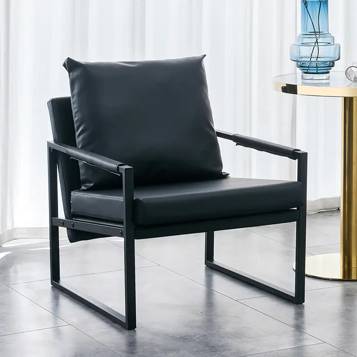 European Modern Style Fashionable comfortable fabric accent armchair living room furniture modern single sofa chair