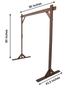 Arc carré moderne <span class=keywords><strong>en</strong></span> <span class=keywords><strong>bois</strong></span> pour événements corporatifs et événements verts de jardin Célébration de mariage - Product Image 5