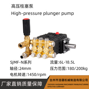 High Pressure Plunger Pump 150bar Cast Bronze Body For Agricultural <b>Sprayers</b> Farm Use Electric Drive Water Application - Product Image 5