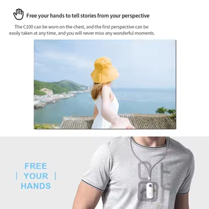 알리바바 온라인 쇼핑 SJCAM C100 + 액션 엄지 카메라 마그네틱 바디 웹캠 4K 60fps 2H 비디오 30m 방수 DV 카메라 웹캠 - Product Image 3