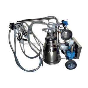 Machine à traire à piston pulsatoire à double poignée en plastique rigide de 25 L pour la collecte du lait de brebis et de chèvre - Product Image 1