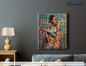 Figurred'art Kit lukisan akrilik aromatik ramah lingkungan-Lion di <span class=keywords><strong>Savannah</strong></span> penuh DIY 40x50cm kerajinan berbingkai - Product Image 4