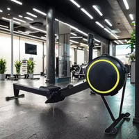 Máquina de remo de resistencia al viento, gimnasta plegable, equipo de Fitness comercial, ajuste de resistencia inteligente, estudio de gimnasio