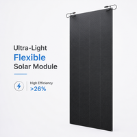 Panneau solaire semi-flexible 300W pour balustrade de balcon, module flexible sans perçage 70 % plus léger pour Balkonkraftwerk Royaume-Uni Europe