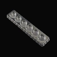 Boîtes en plastique jetables en forme de cœur de qualité alimentaire (transparentes) pour l'emballage de chocolats personnalisables, marque SUBANG