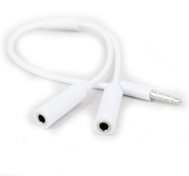 2in1 3.5mm aux audio Earphone Headphone Audio 3.5mm Headphone Jack Splitter Audio Adapter