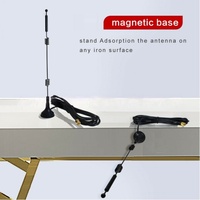 Antenne WIFI verticale 12dBi 2.4G 5.8G double bande avec base magnétique, câble RP-Male RG174, amplificateur de signal pour routeur, caméra, antenne RF