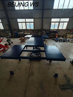 Elevador de Tijera Hidráulico de Doble Cilindro con Plataforma Extendida Personalizada, Certificado CE, Capacidad de 4500 kg, Altura de Elevación de 580 mm, Modelo W330