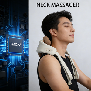 Массажер для шеи для снятия боли, беспроводной, глубокого действия, шиацу, для шеи, плеч и спины, с подогревом, электрический, с функцией разминания - Product Image 1