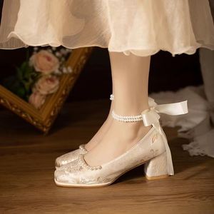 Nouvelles Chaussures Plates Mary Jane Style Français Été-Automne 2026, Tendance Rétro Britannique à Semelle Épaisse en Cuir, Modèle Bloc à Enfiler - Product Image 5