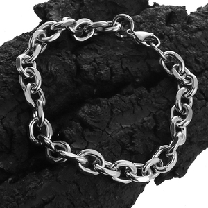 Fashion Stainless Steel Men Chain <strong>Bracelets</strong> Non Tarnish Stainless Steel Silver <strong>Gold</strong> Rolo Cable Link Chain <strong>Bracelet</strong> for Men <strong>Boys</strong> - Product Image 5