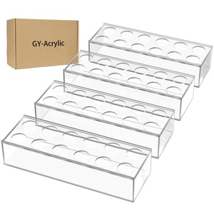 Set di 4 Vasi Rettangolari in Acrilico Trasparente da 30 cm per <span class=keywords><strong>Centrotavola</strong></span> Floreale, Decorazione Moderna per Tavolo da Pranzo e Casa - Product Image 4