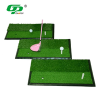 Mat Golf Mini Portabel GAOPIN GP-1016 Dual-Turf Laris Manis, Tahan Lama untuk Latihan Memukul dan Chipping di Dalam dan Luar Ruangan