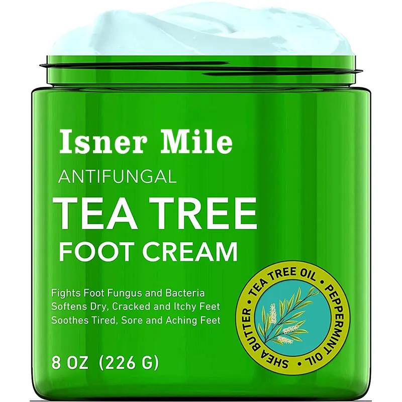 Eigenmarke Fuß creme natürliches Teebaumöl Fußpflege Reparatur Glycerin Minze Fuß creme