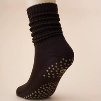 Chaussettes de yoga et de danse pour femmes, antidérapantes, avec logo personnalisé, certifiées OEKO Tex100, style rétro, avec grip, pour Pilates, Barre et danse.