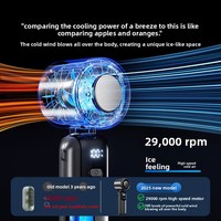 Ventilateur Rafraîchisseur d'Air Électrique Portable 2026 avec Jet Turbo Glacé, Mini Ventilateur Léger à Grande Capacité
