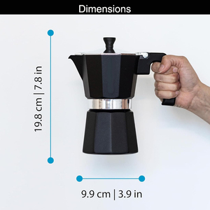 Cafetière Moka 6 tasses italienne de haute qualité personnalisée Design en aluminium Cuisinière de café expresso Cafetière Moka Pot - Product Image 5