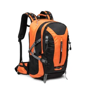 2023 New Design Orange 40l Travel Camping Waterproof Backpack For Men Boy