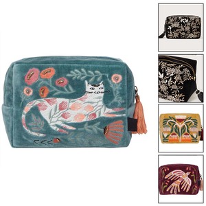 Pochette da Trucco da Donna <span class=keywords><strong>in</strong></span> Velluto Qetesh Fashion, Beauty Case da <span class=keywords><strong>Viaggio</strong></span> <span class=keywords><strong>in</strong></span> Tela con Logo Ricamato Personalizzato - Product Image 1