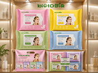 Lingettes démaquillantes jetables personnalisées en usine, nettoyage doux du visage, sans alcool, pour peaux sensibles