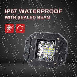 Phare LED blanc, mini projecteur LED de 4 pouces pour systèmes d'éclairage automobile, faisceau spot et large, 12/24V - Product Image 3