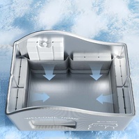 Kühlhaus für Haustiere, Aluminiumfolie-Sandwich-Gitter, solides Sommer-Kühlbett, erhöht, für draußen, abnehmbar, waschbar, für Hunde und Katzen