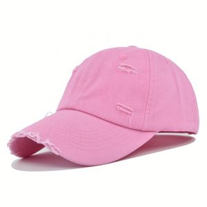Gorra de Béisbol Ajustable de Estilo Urbano Deportivo Unisex con Logotipo Personalizado, de Mezclilla Desgastada, de Perfil Medio, al por Mayor - Product Image 4