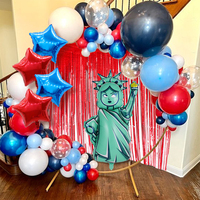 Ballon en feuille décoratif Drapeau USA Dollar Jour de l'Indépendance Américaine 4 juillet
