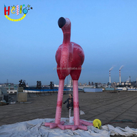 Ballon publicitaire personnalisé animal oiseau mascotte flamant rose gonflable géant