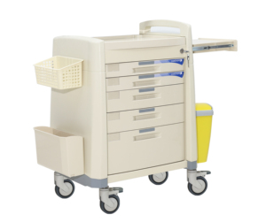 MT MEDICAL Grande Promotion Chariot Médical d'Urgence Grande Capacité avec Rangement Rabattable pour Scénarios <span class=keywords><strong>de</strong></span> Sauvetage Hospitalier et Utilisation en Clinique - Product Image 5