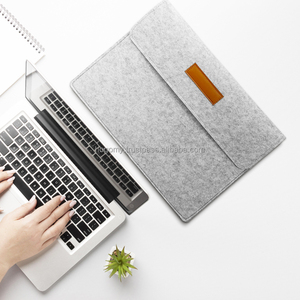 Computer Laptop and Pad <b>Tablet</b> Inner <b>Bag</b> 13 Inches Felt <b>Bag</b> With Number Shape Computer <b>Bag</b> With PU Logo - Product Image 4