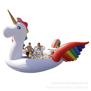 Inflatable Giant Unicorn Floating Boat 5-10 Person Water Ride Bed Outdoor Resort Use - Product Image 4