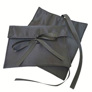 Custom Logo Printed <b>Envelope</b> Hats <b>Gift</b> Packaging Velvet Bag With Ribbon Black <b>Envelope</b> Dust Bag - Product Image 5