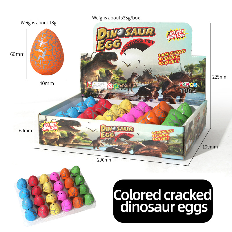 Huevo de dinosaurio agrietado de colores - múltiples tomas de 24.
