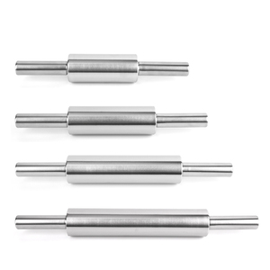 30 см/33 см/38 см/43 см для ухода за ребенком для мам тесто ролик из нержавеющей стали для тяжелых условий скалка для пиццы ролик инструменты для выпечки торта - Product Image 1