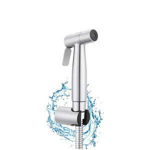 Rociador de bidé portátil para inodoro y cabezal de ducha para grifo de baño, diseño moderno, fácil instalación, hecho de plástico para uso en apartamentos y hoteles - Product Image 1
