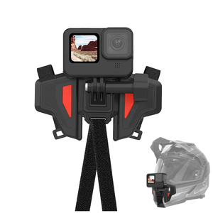 Flexible de haute qualité <span class=keywords><strong>pour</strong></span> GoPro Hero 13/12/11/10/9/8/7/<span class=keywords><strong>6</strong></span>/5 support de sangle de montage de menton de <span class=keywords><strong>casque</strong></span> de moto - Product Image 1