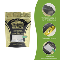 Sacs refermables en plastique pour snacks et noix, sacs Mylar à fermeture éclair, pochettes verticales personnalisées en plastique pour emballage alimentaire avec fenêtre