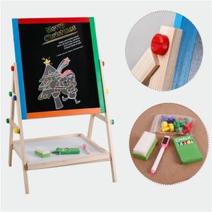 Lavagna da disegno in legno con cavalletto in legno di pino per bambini agenda settimanale apprendimento educativo giocattoli per bambini - Product Image 5