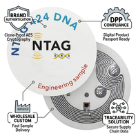 Étiquette NFC 424 DNA pour autocollant RFID haute sécurité DPP 13,56 MHz pour l'authentification de la marque et la traçabilité, conforme aux normes UE