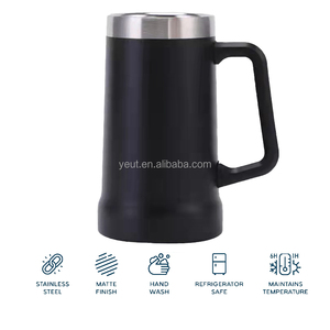 Atacado 473ml 709ml Cerveja Pint Stein Copo Termico Para Cerveja Aco Inox Aço Inoxidável Vácuo Térmico <span class=keywords><strong>Beer</strong></span> Cup Caneca - Product Image 6