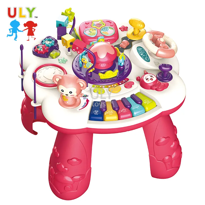 Wholesale Musical Baby Learning Table Activity Desk Baby Infant Educational Study Toys For Baby