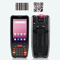 PDA industriel robuste Android 12 de 4 pouces avec terminal industriel portable IP67 Lecteur de codes-barres 1D 2D PDA avec clavier en stock