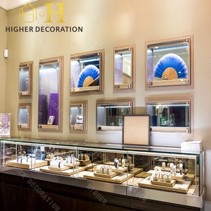 เฟอร์นิเจอร์ร้านขายเครื่องประดับสั่งทำราคาโรงงาน ตู้โชว์เครื่องประดับพร้อมไฟ LED สำหรับร้านค้าในห้างสรรพสินค้าขนาดใหญ่ - Product Image 4