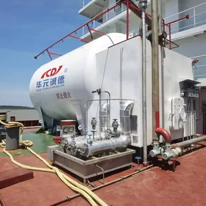 Grand réservoir de carburant marin de GNL horizontal industriel d'acier inoxydable