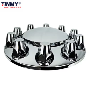 Vente directe d'usine enjoliveurs chromés pièces de remorque de camion enjoliveurs de moyeu de camion lourd - Product Image 6