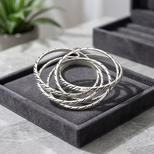 Anillo de boda ruso clásico de 5 bandas, brazalete hecho a mano, joyería de plata de ley 925, precio de fábrica al por mayor - Product Image 3