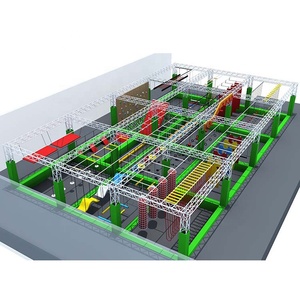 Su misura Avventura Attrezzature Americano Ninja Warrior Percorso Ad Ostacoli Per I Bambini - Product Image 1